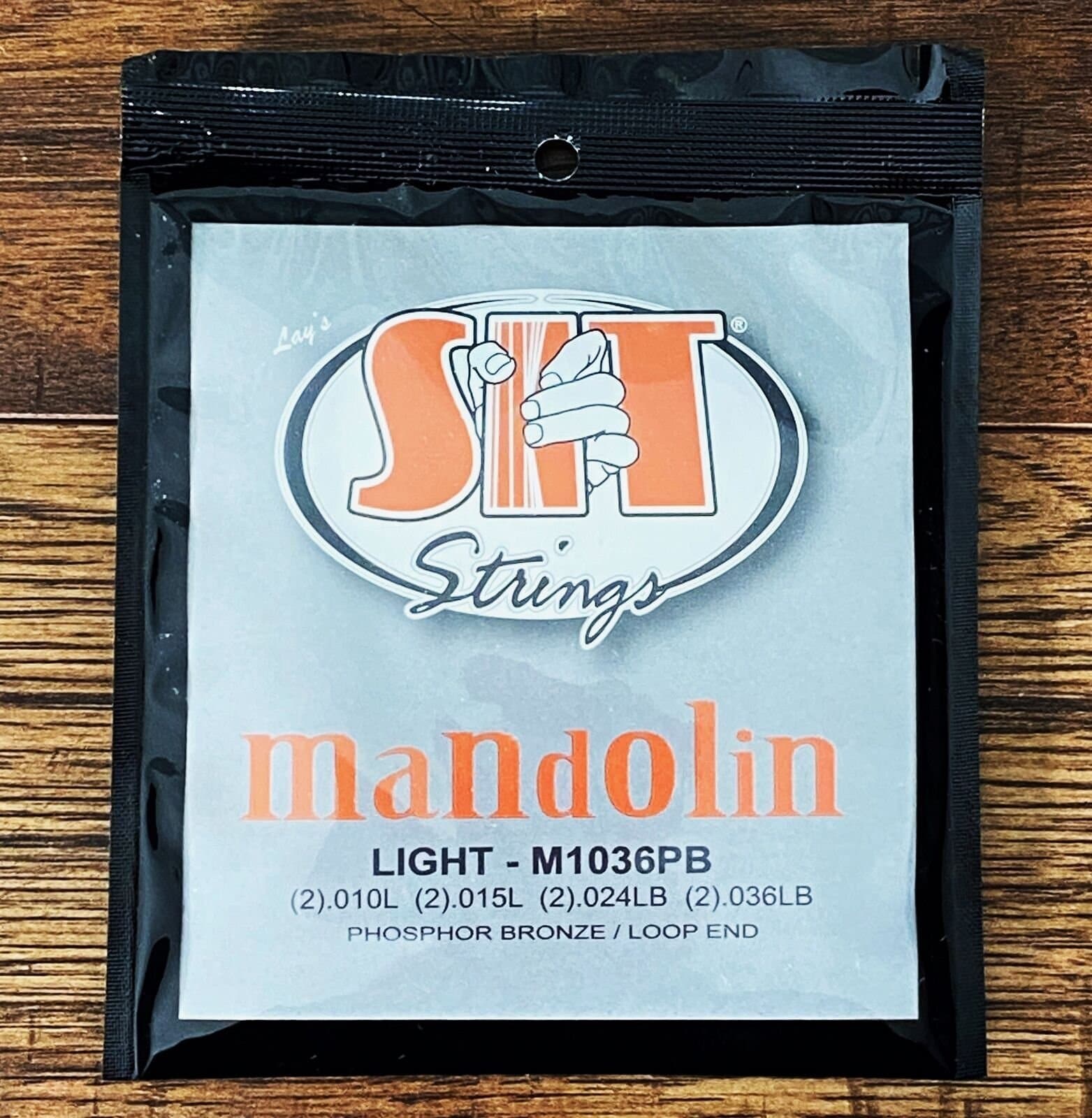 SIT Strings M1036PB Mandolin Light Phosphor Bronze Loop End Set