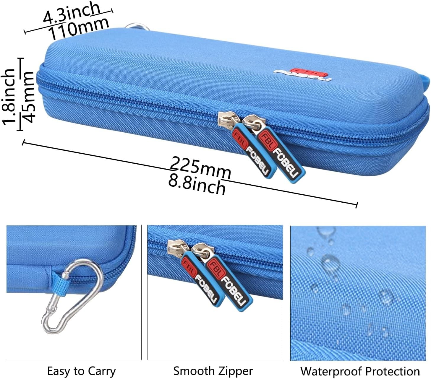 FBLFOBELI Hard Case for Texas Instruments TI-84 Plus CE/TI-84 Plus/TI-83 Blue  5