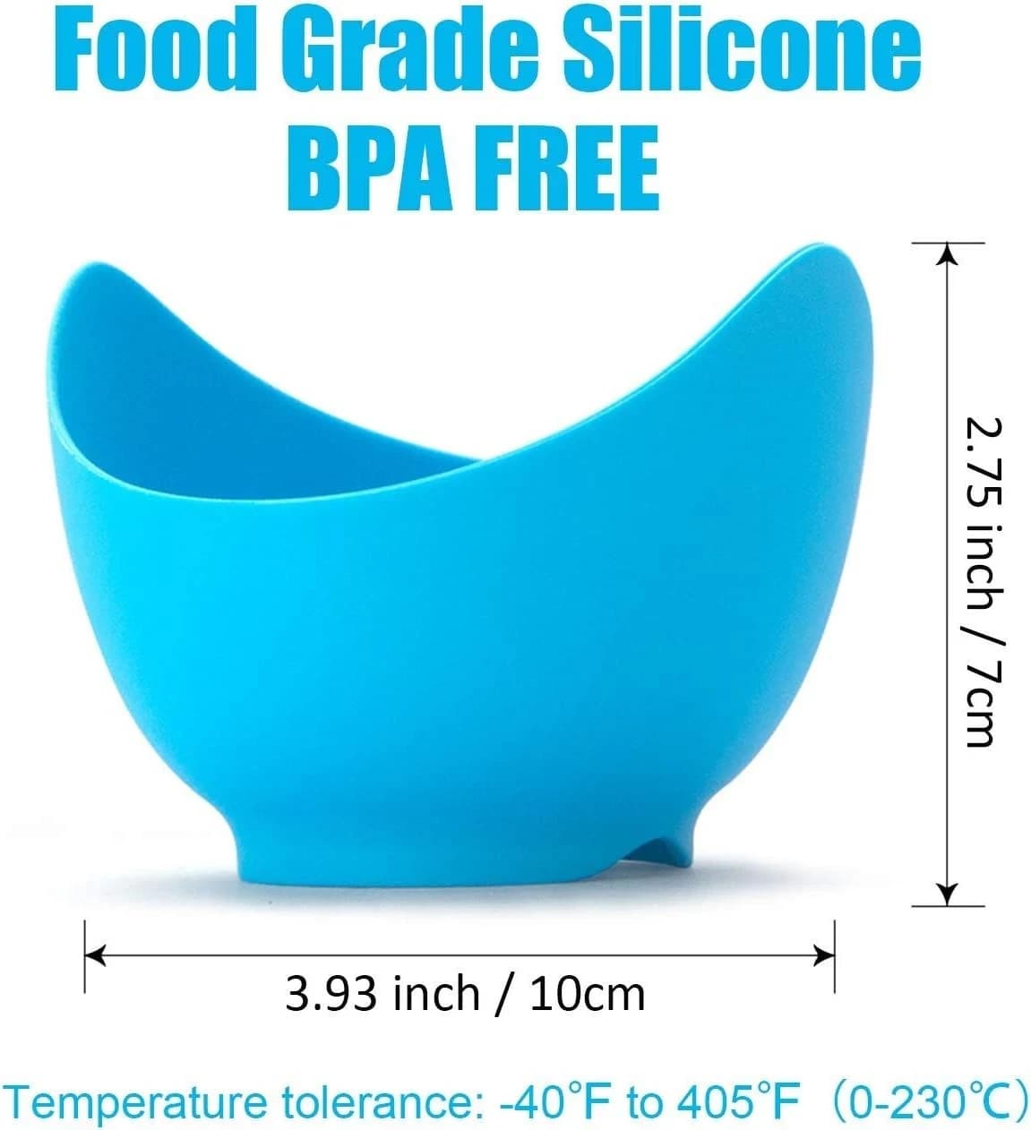 Egg Poacher - KRGMNHR Poached Cooker with Ring Standers, Silicone 4 Pack 5