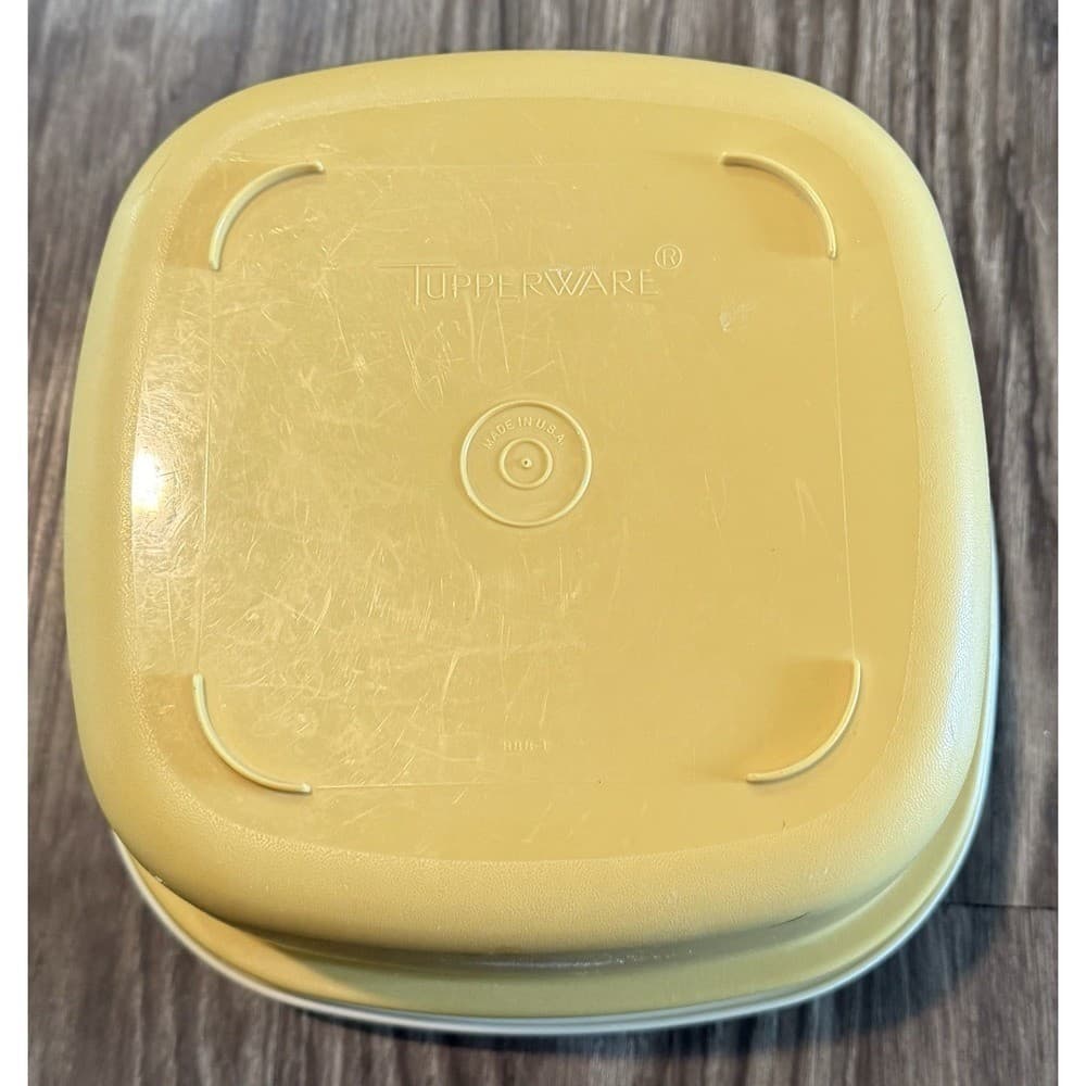 Vintage TUPPERWARE STEAMER SET, Harvest Gold, Parts 887-9, 888-9, 889-10 5