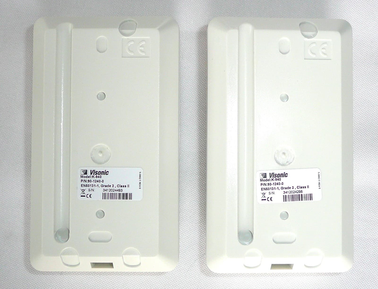 (LOT OF 2) Visonic K-940 Detector Animal Immune PIR Pet Tolerant Up To 40 lbs 5