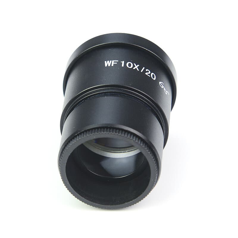 Pair of WF10X/20 Microscope Eyepiece 30mm Wide Angle High Eyepoint Optical Lens 6