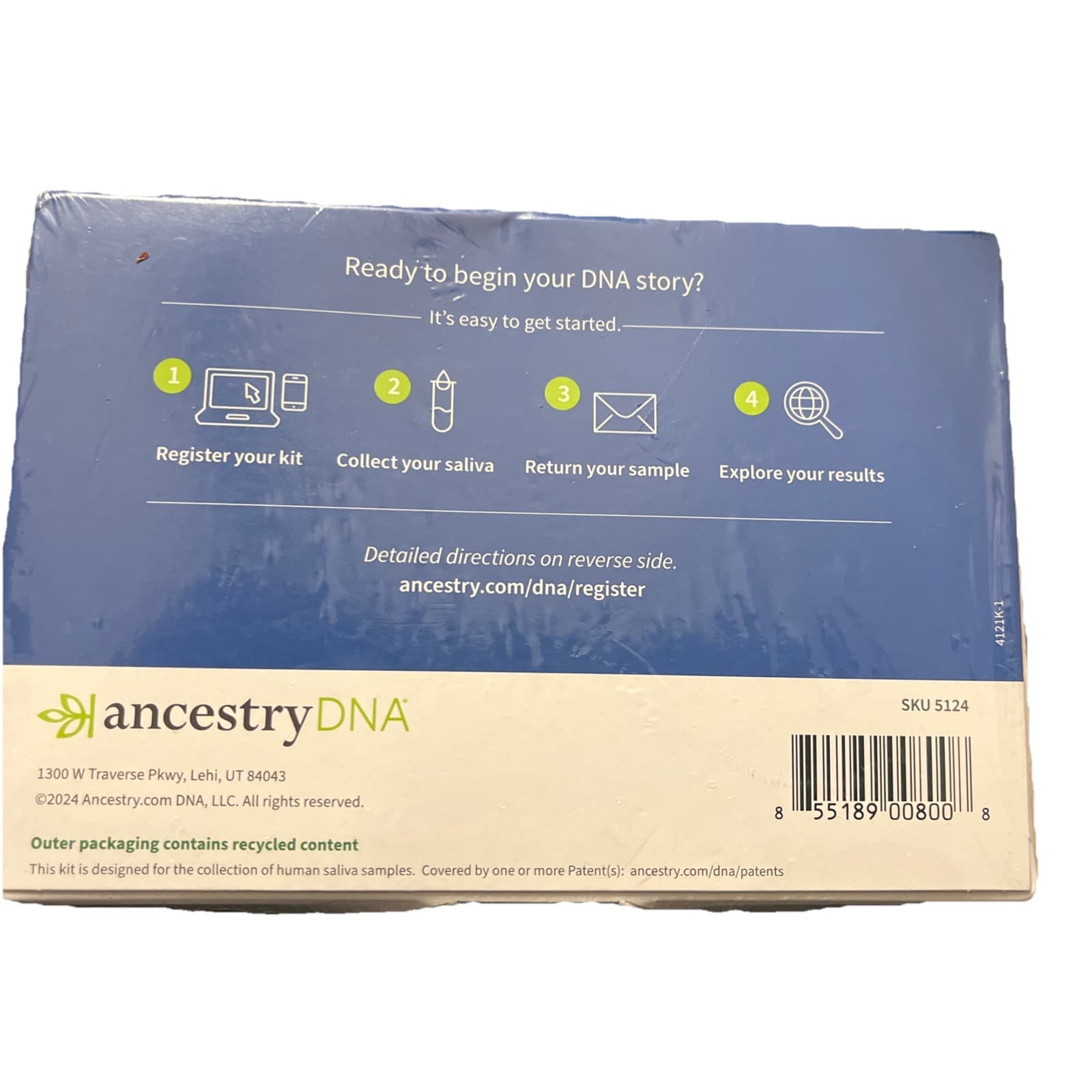 Ancestry DNA Test Kit DNA Activation Kit - New &  Sealed 4