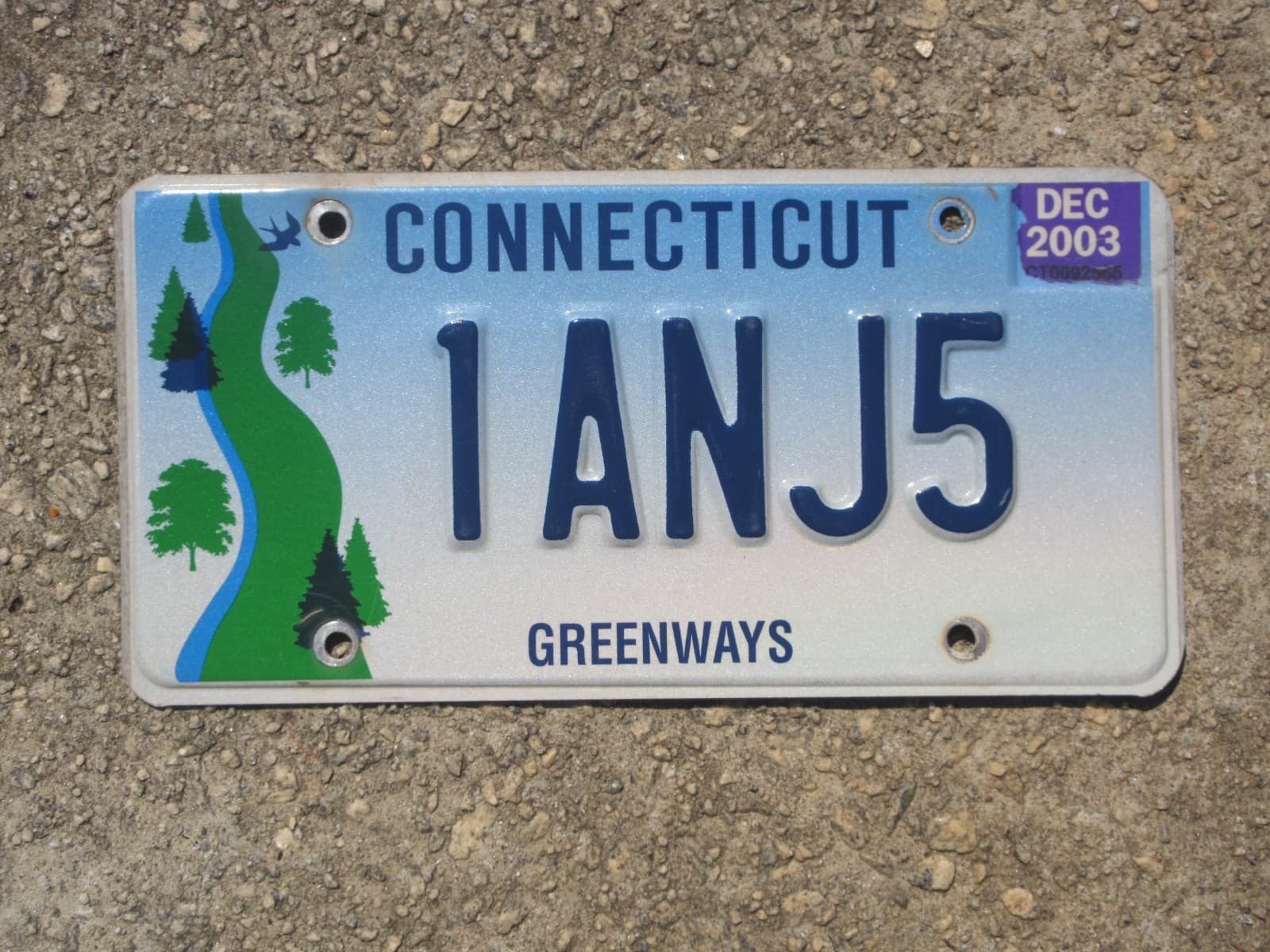 Connecticut Greenways License Plate Forest Tree Trees River Rivers Outdoor 1ANJ5