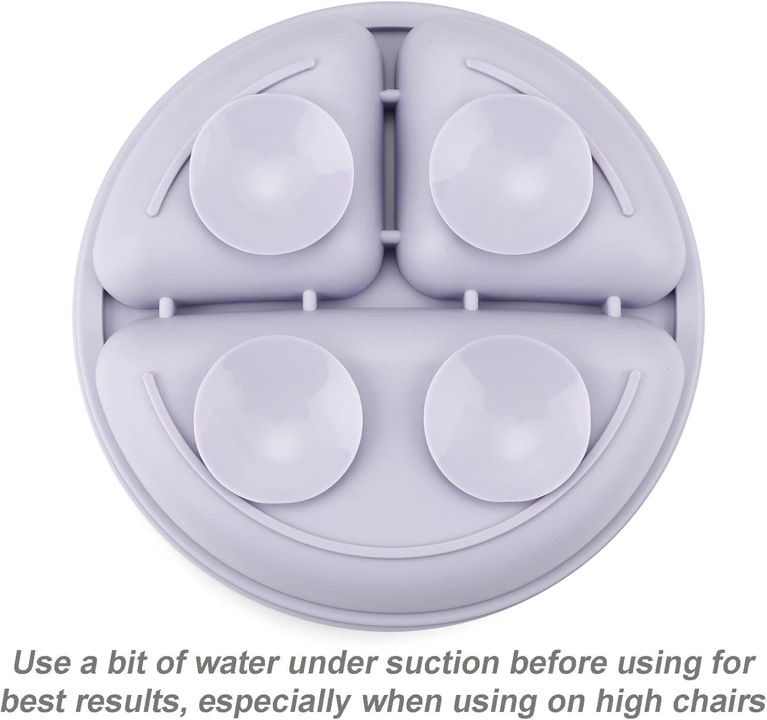 Paquete de 3 Platos para Nino Pequeno Platos Divididos de Silicona con Succion p 5