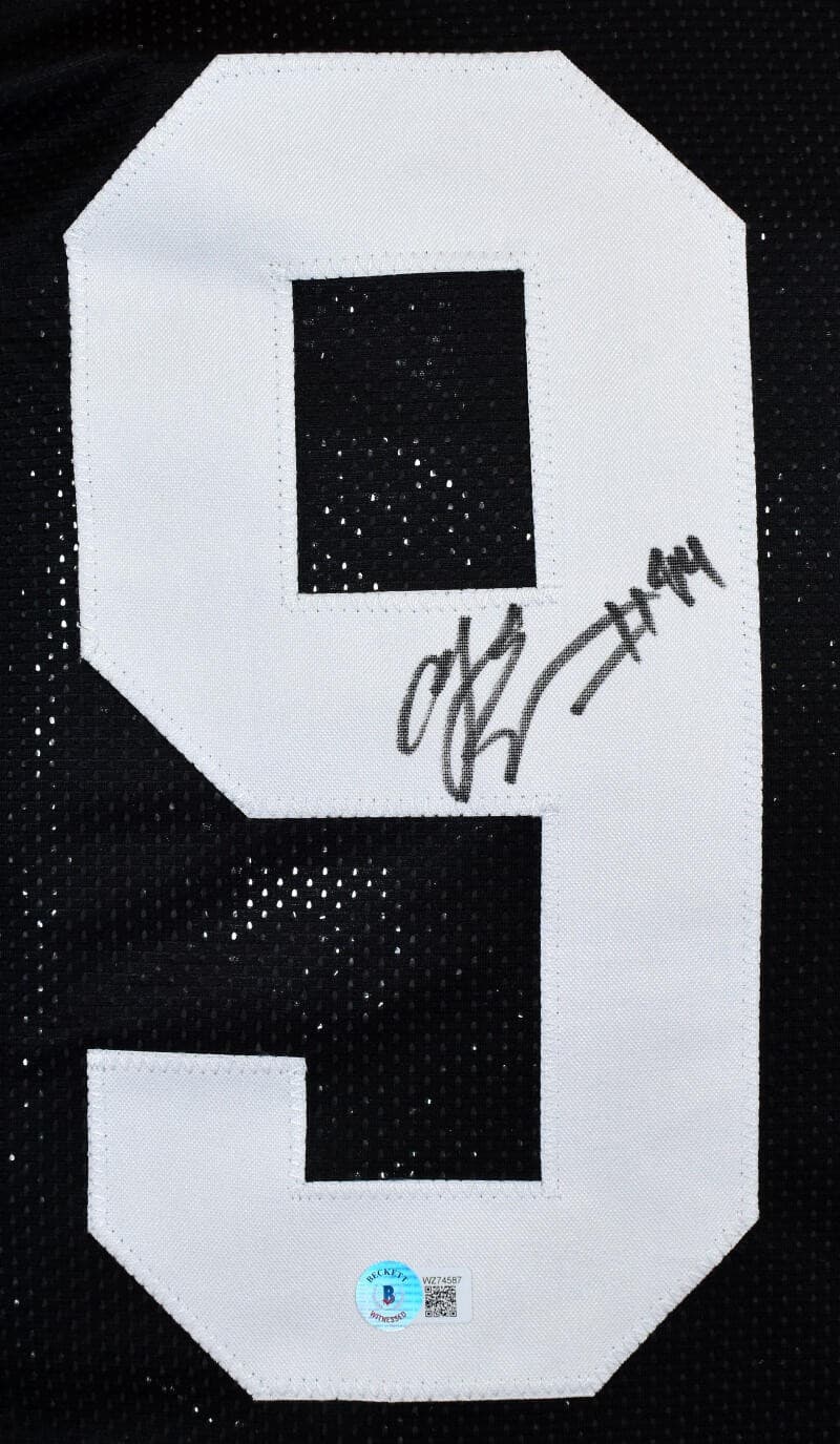 AJ Epenesa Signed Black College Style Jersey w/Fight/Cyclones Suck-BeckettW Holo 3