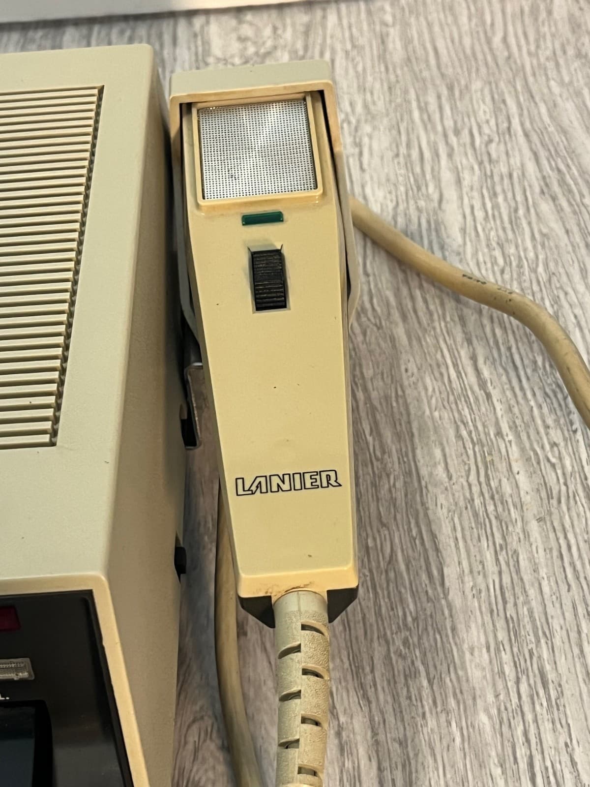 Lanier Edisette 1977 VTG Dictation Machine Tape Recorder W/ Foot Pedal Works 3