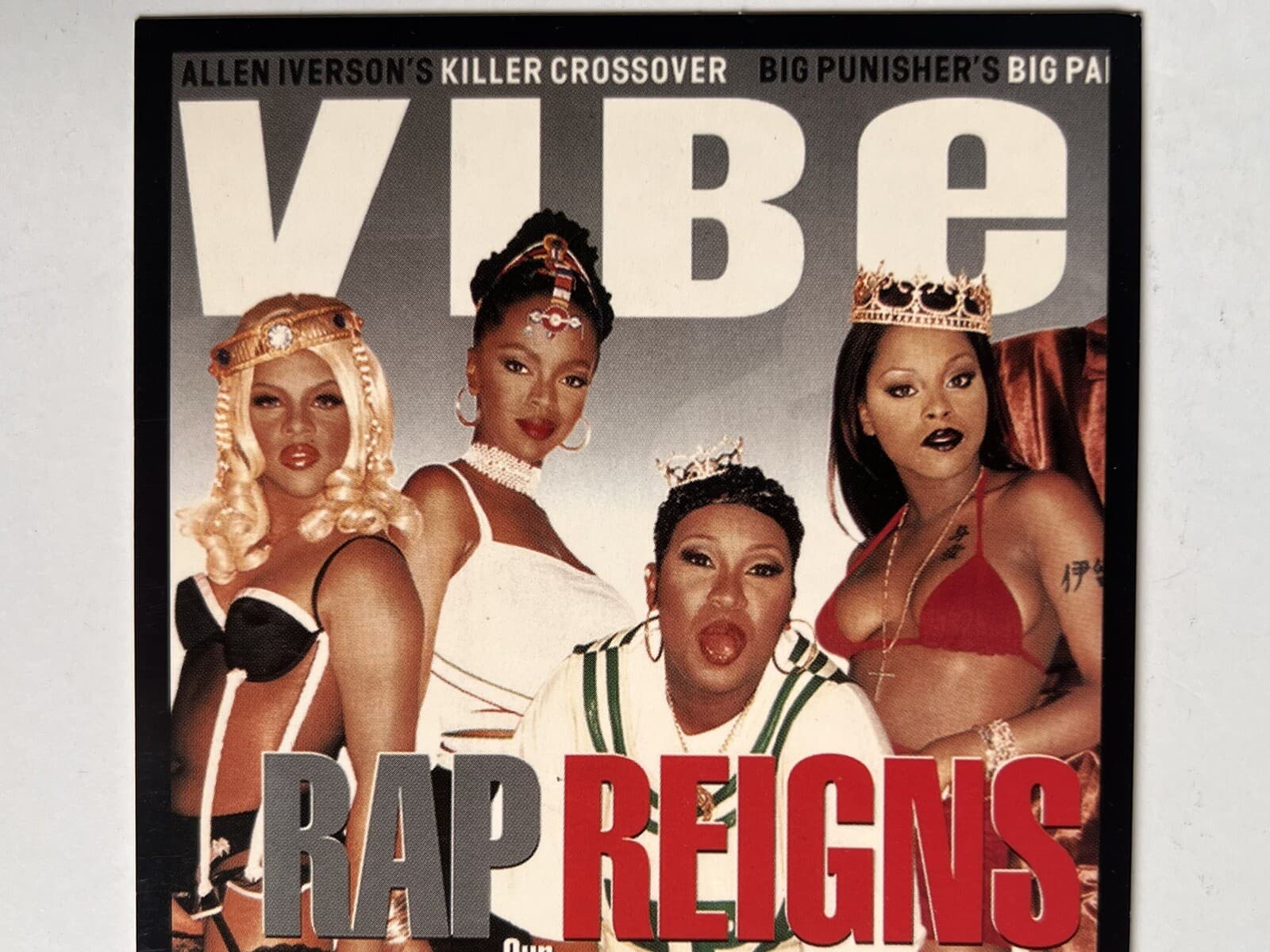 1996 VIBE MAGAZINE TOWER RECORDS POSTCARD FEATURING LIL KIM, MS LAUREN HILL 4