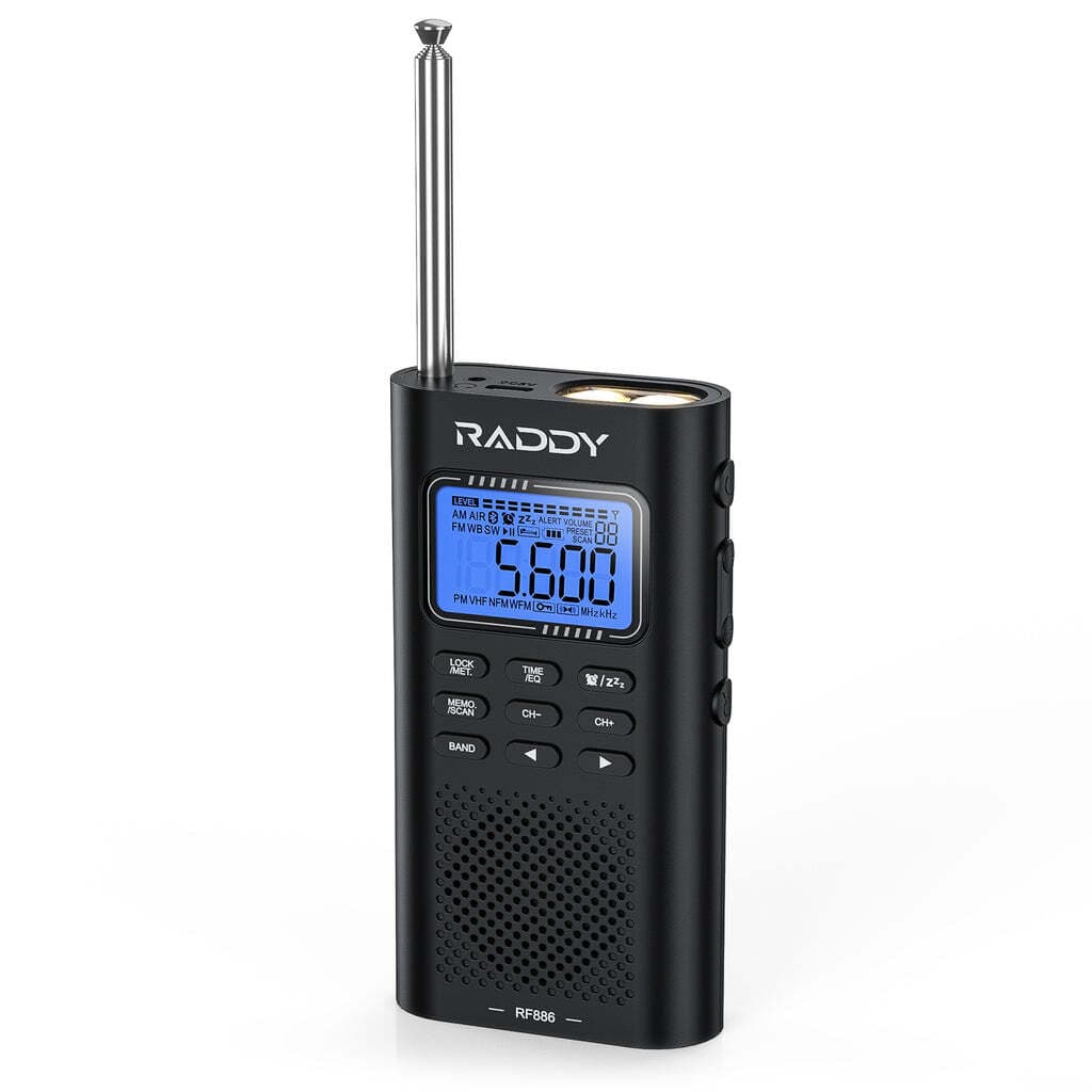 Raddy RF886 Shortwave Radio | AM/FM/SW/VHF/WB | Bluetooth Connection 2
