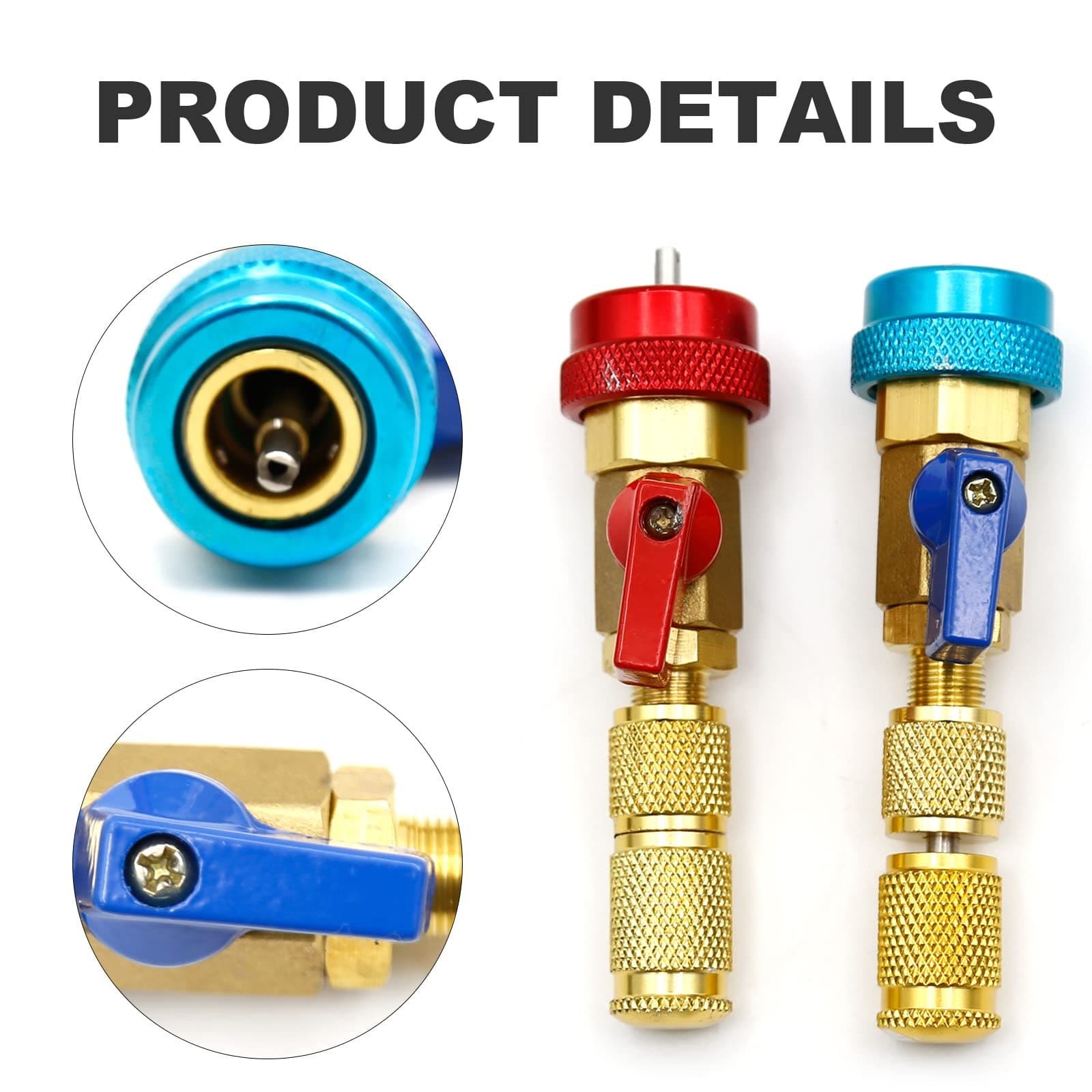 R134A Valve Core Quick Remover Installer, 2 Pack High Low Pressure Valve Core... 5