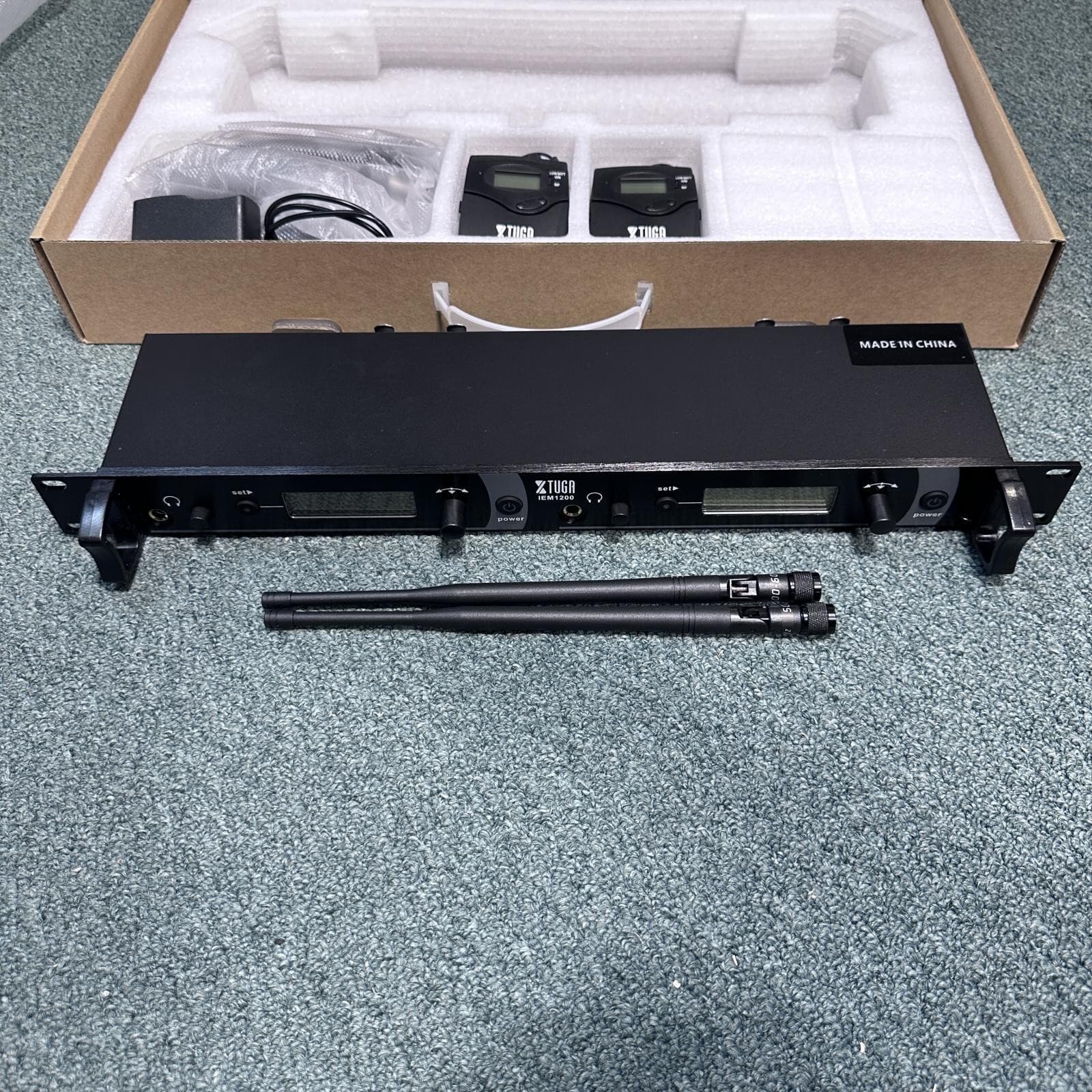 XTUGA IEM1200 Wireless in Ear Monitor System 2 Channel 2/4 Bodypacks Monitoring 3