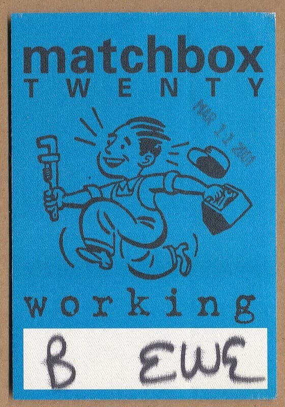 Matchbox 20 - RARE working / crew sticky passes (set of 3) 2