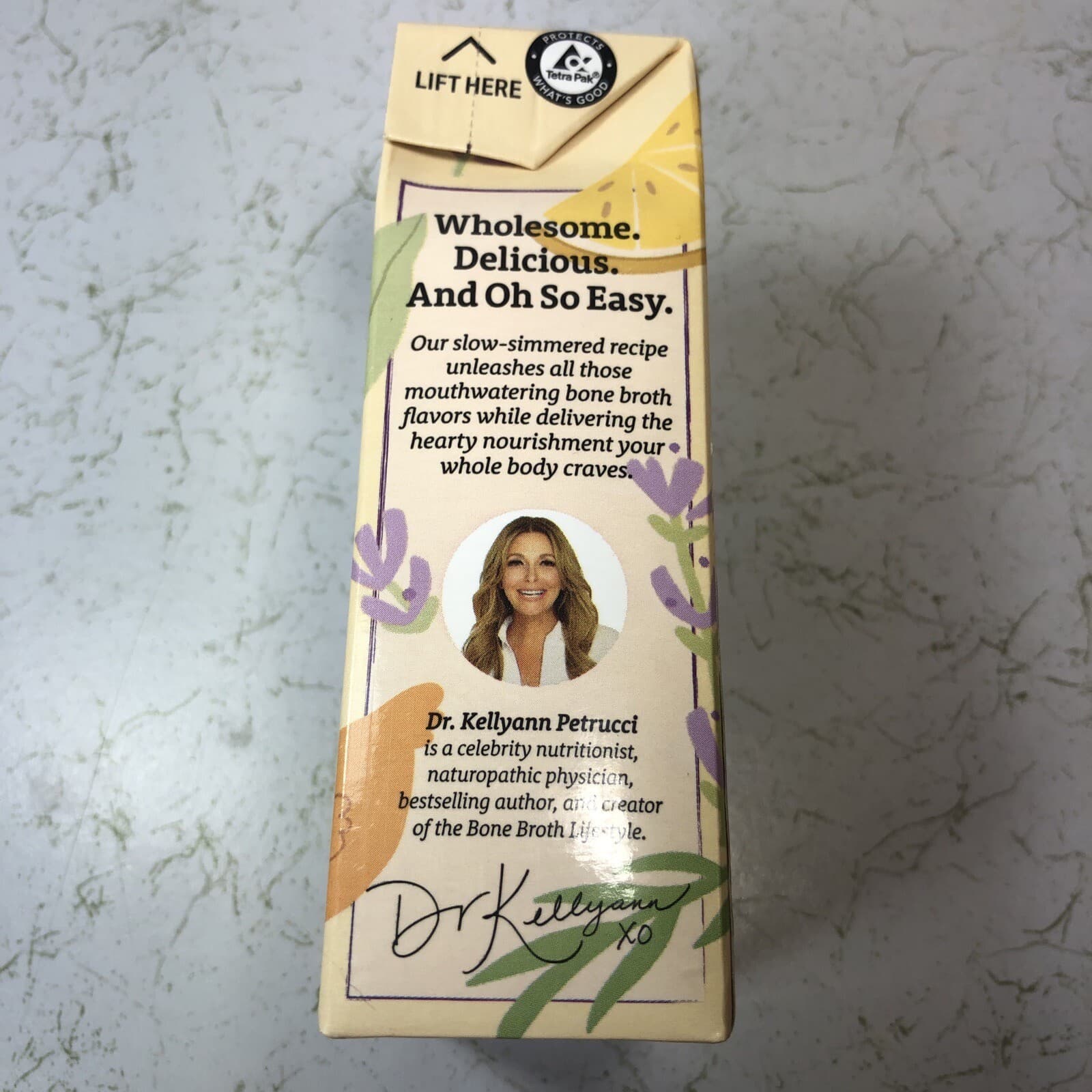 Dr. Kellyann Lemon Lavender Bone Broth - Dairy Free, Low Fat, Keto - 16.9 oz 2