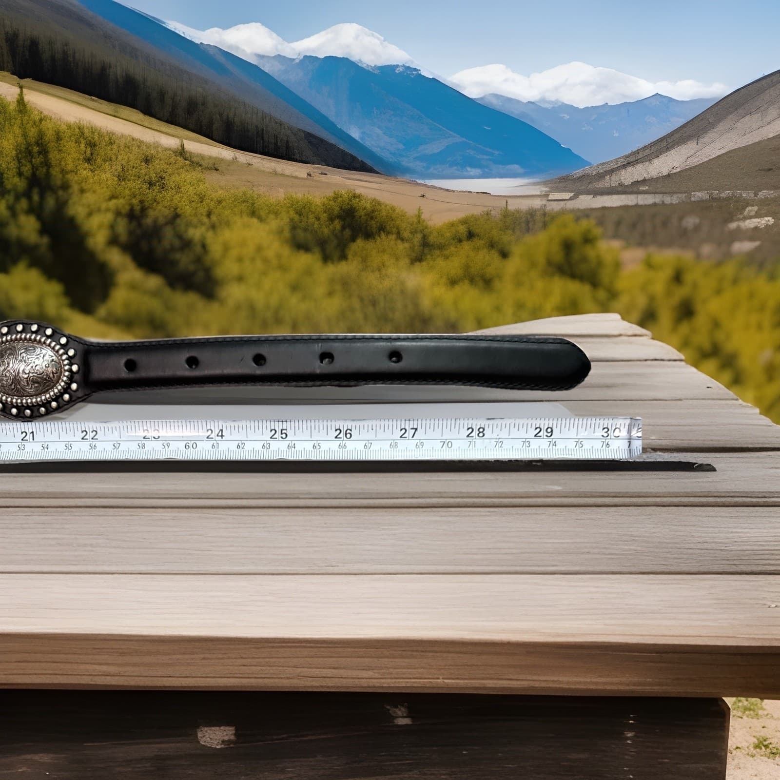 Justin Belt WILD WEST LINK Size 25-26 NWT List $64 927BK Rare Find! 3