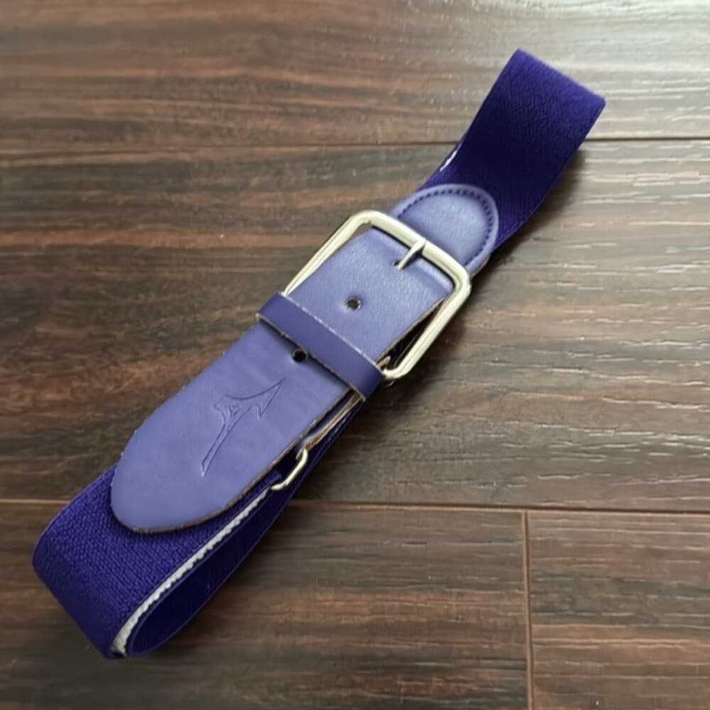 Mizuno Classic Elastic purple Baseball/Softball Belt | Youth and Adult 5
