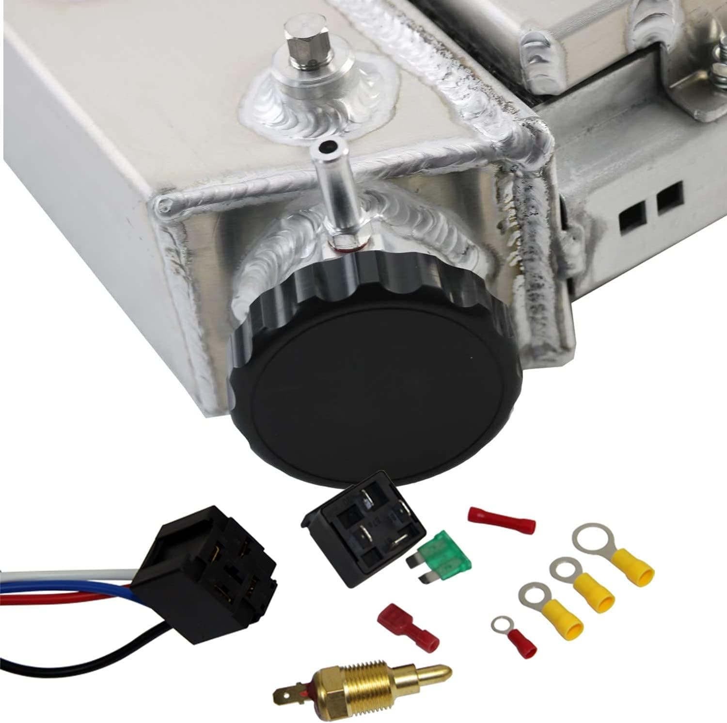 4 Row G Body Aluminum Radiator Compatible for 1982-1987 Chevrolet El Camino 4