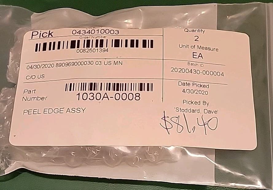 Universal Instruments 1030A-0008 Peel Edge Assembly New Open Box