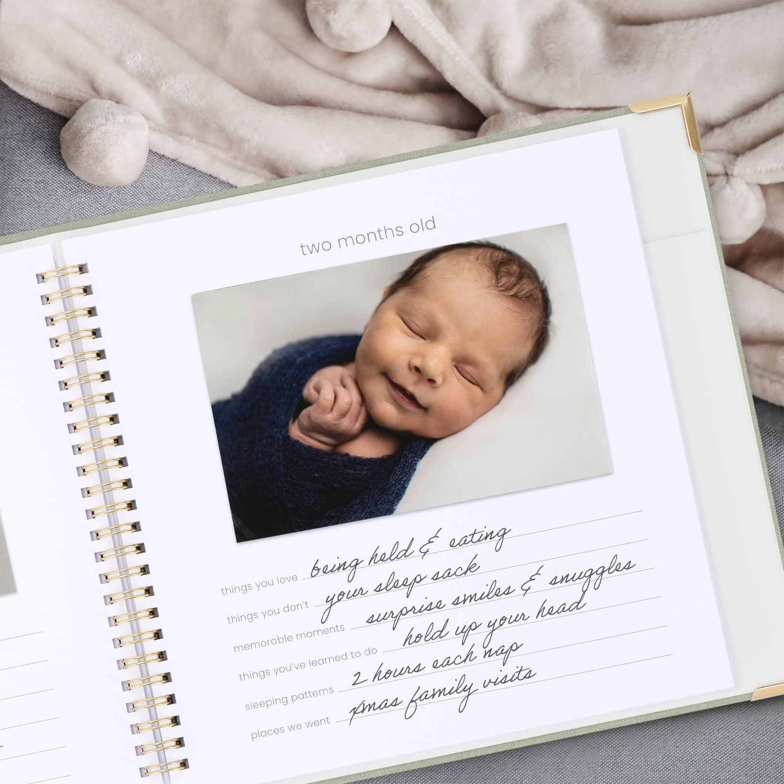 Keepsake Baby Memory Book for Boys and Girls – Timeless First 5 Year Baby Boo... 2