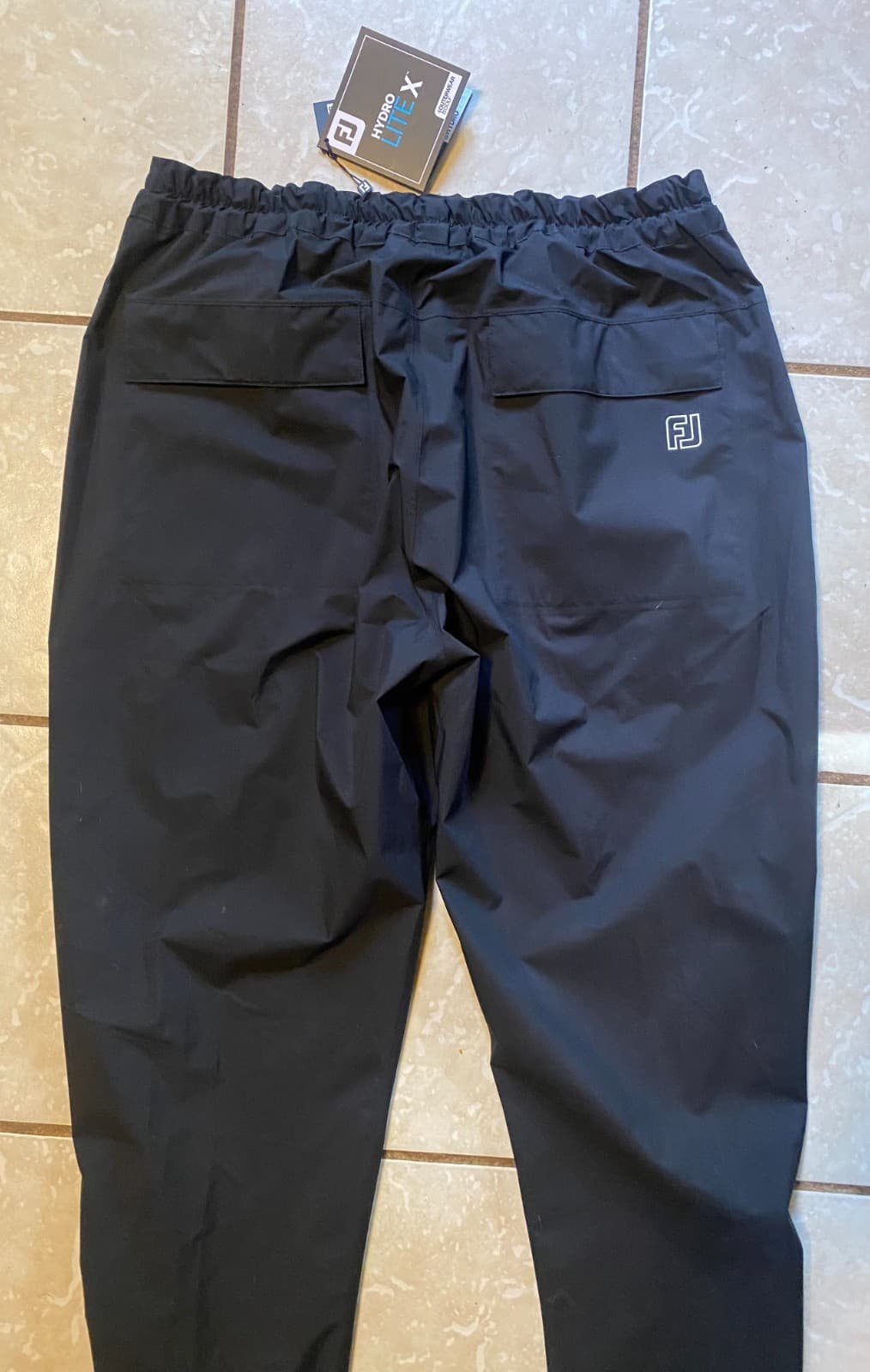 NEW!! Footjoy Hydrolite X Mens Golf Rain Pants, Black , Large 5