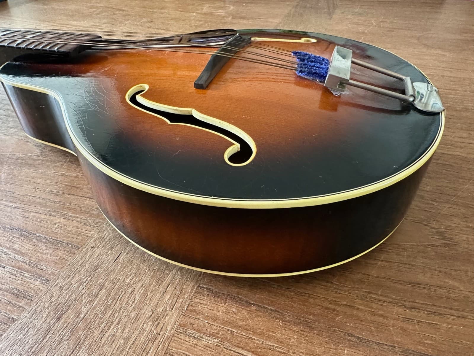 HOFNER Vintage Mandolin Genuine Original F Holes Sunburst Made in Germany 6