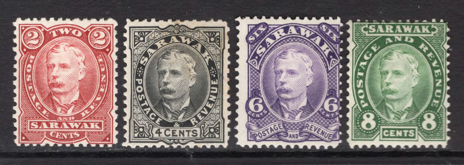 M18903 Sarawak 1895 SG28/31 - 1895 Definitives