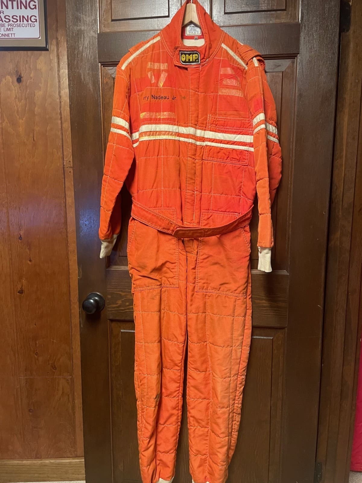 Jerry Nadeau Race Used / Worn Driver Fire Suit Uniform Karting Rare Early Career 4