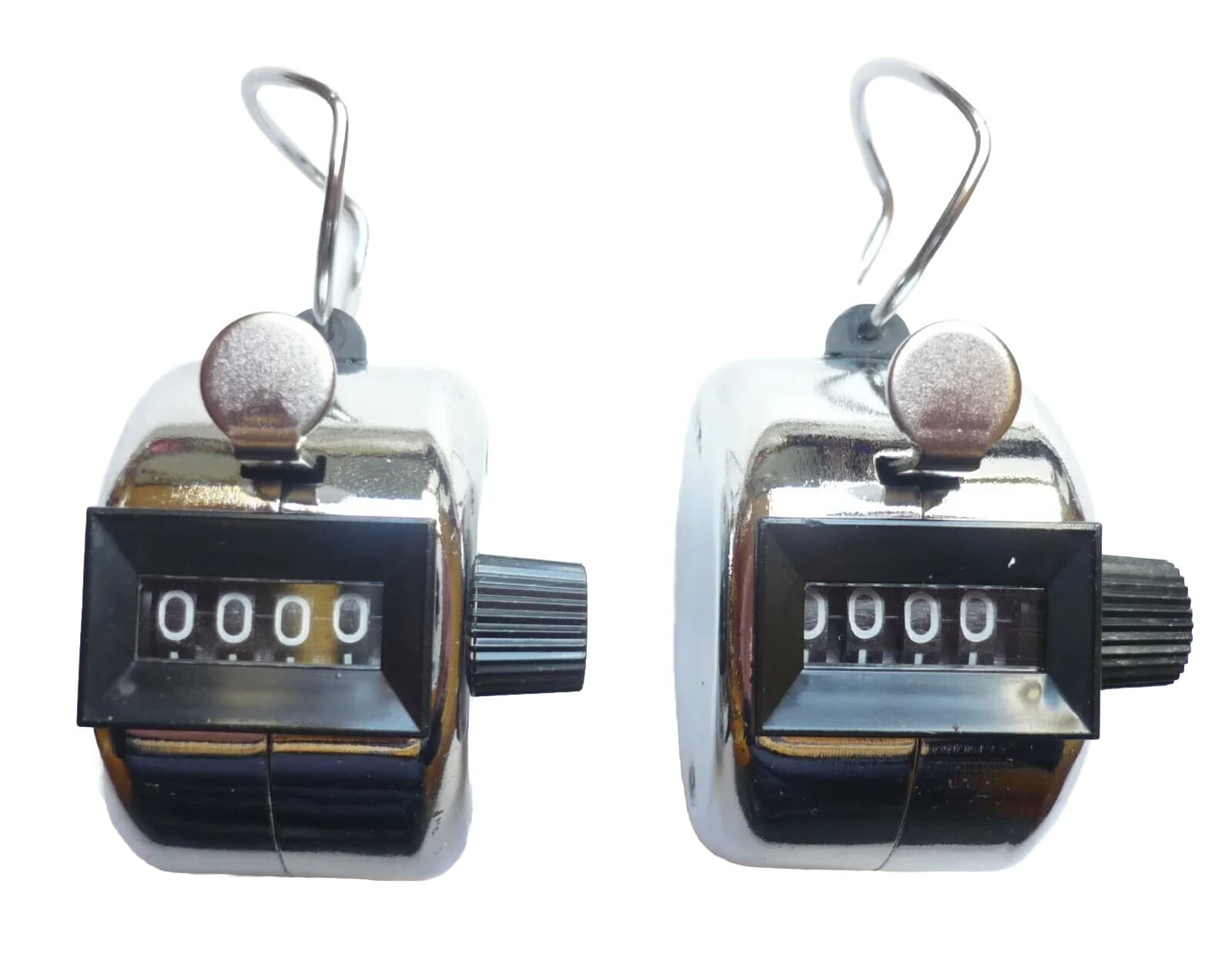 2x People Counter Hand Tally Counter Quantity Visitor Step Counter 2