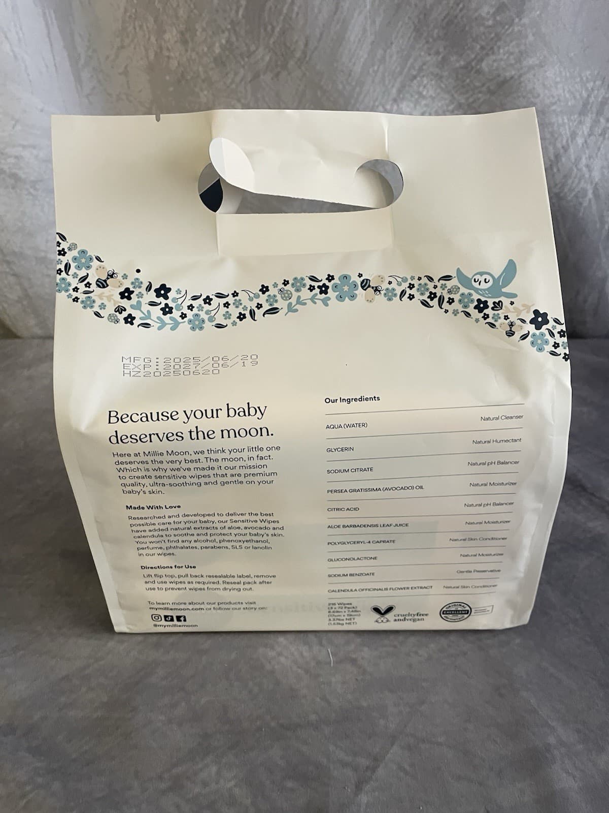 Millie Moon Baby Wipes (216 Total) 3