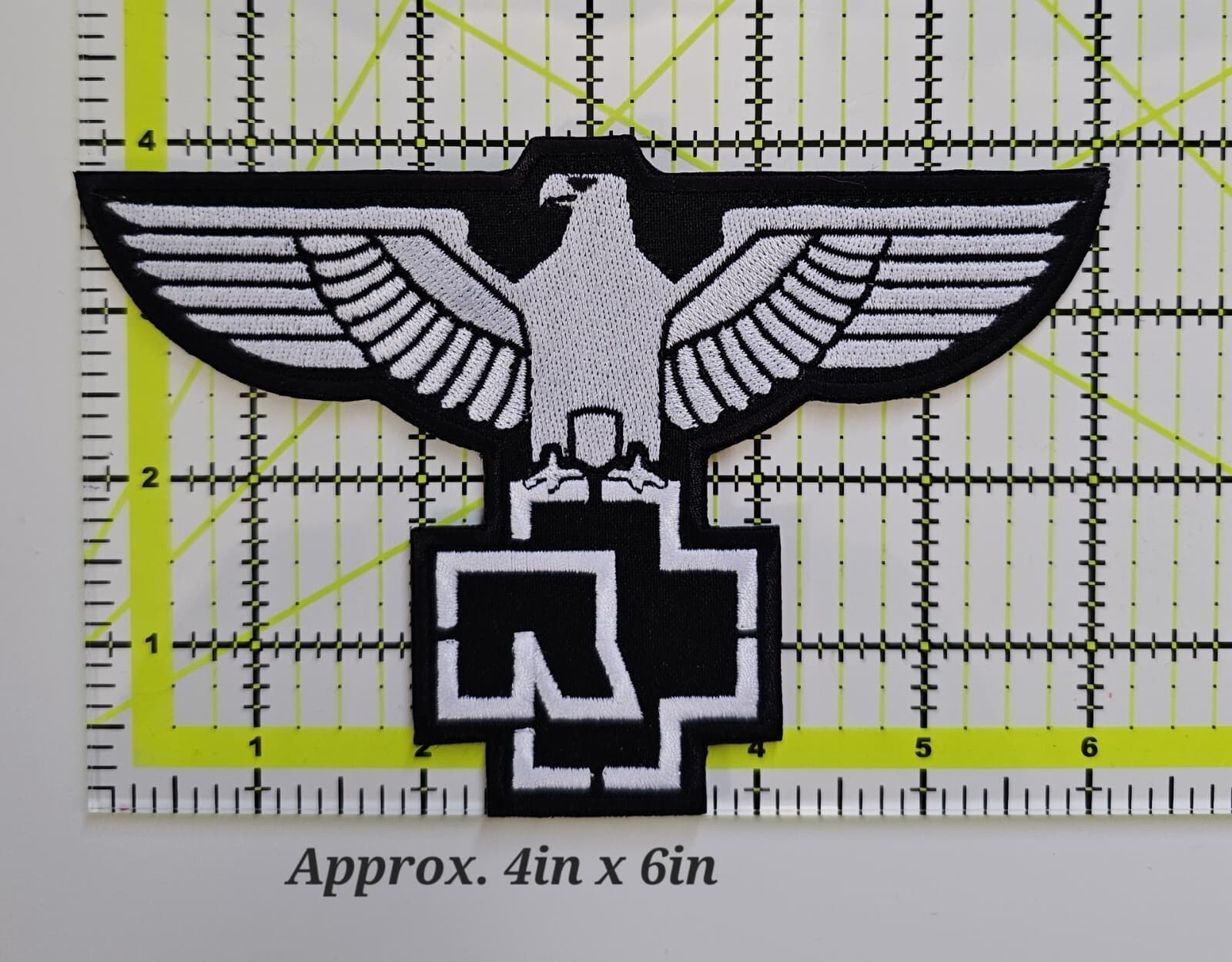 Rammstein hard rock patch, Rammstein embroidery patch, iron/sew on patch, 2