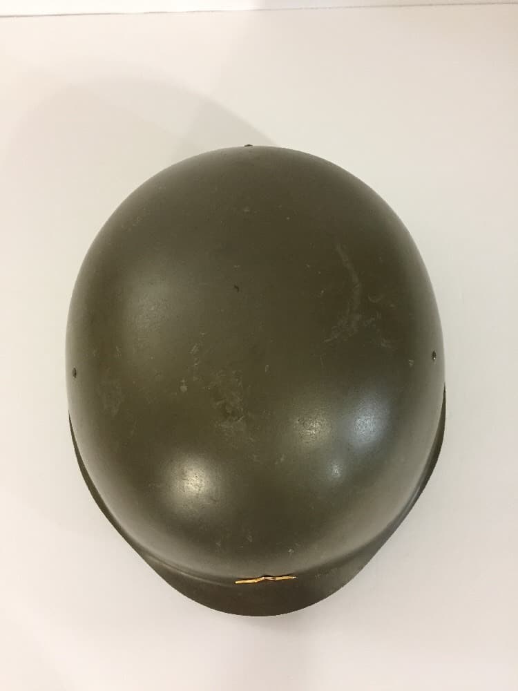 1950s Russia Czech Army Helmet with Star Hammer Sickle Emblem  3