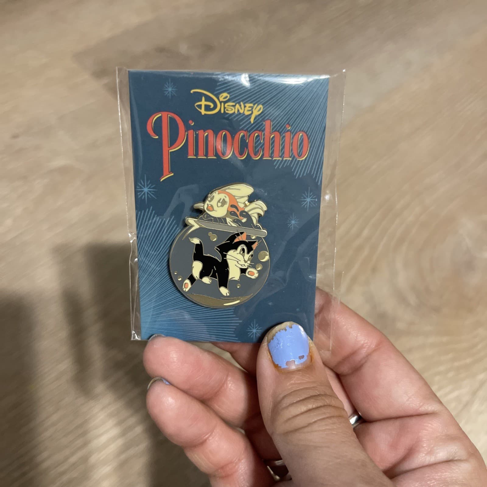 Disney Mondo Pinocchio's Figaro & Cleo Pin New H51