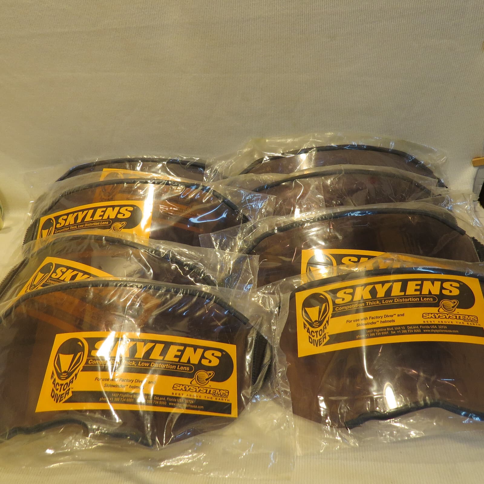 SkySystems Black Factory Diver or Sidewinder Helmets Replacement Lens Skydiving 5