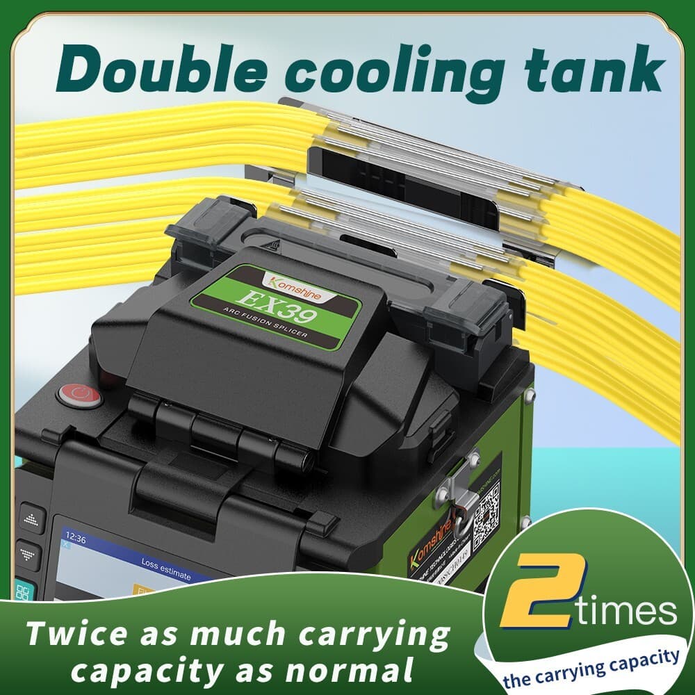 Fttx Mini Fiber Optic Fusion Splicer Komshine EX39 with One Pair of Electrode 4