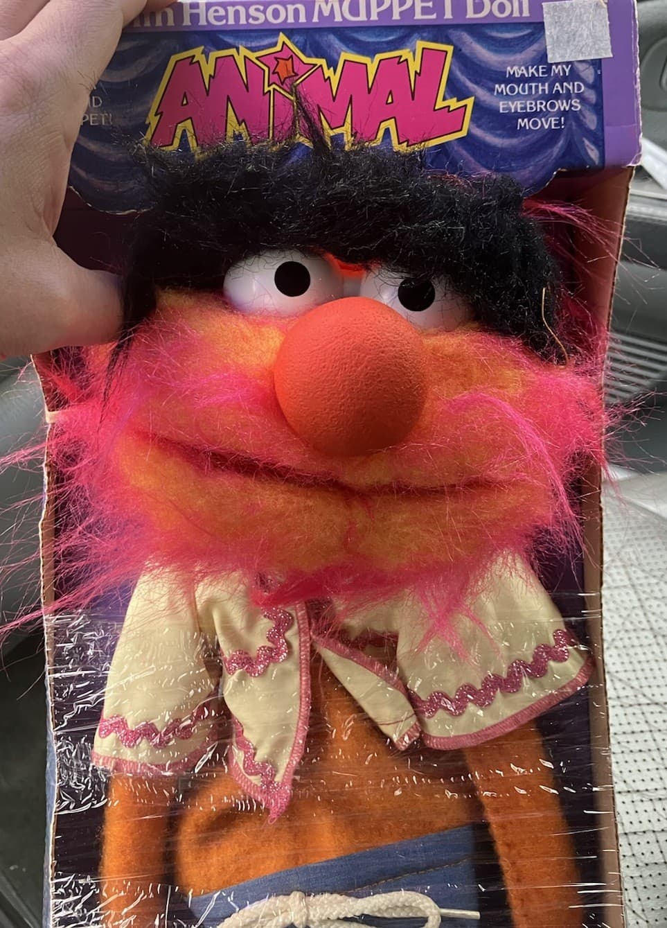 VINTAGE JIM HENSON MUPPETS ANIMAL PUPPET DOLL Fisher Price Quaker Oats 4