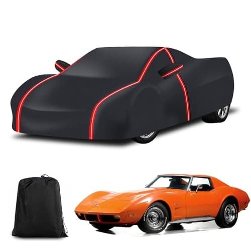 Outdoor Car Cover Compatible with Corvette Waterproof All Weather 210T C3 2