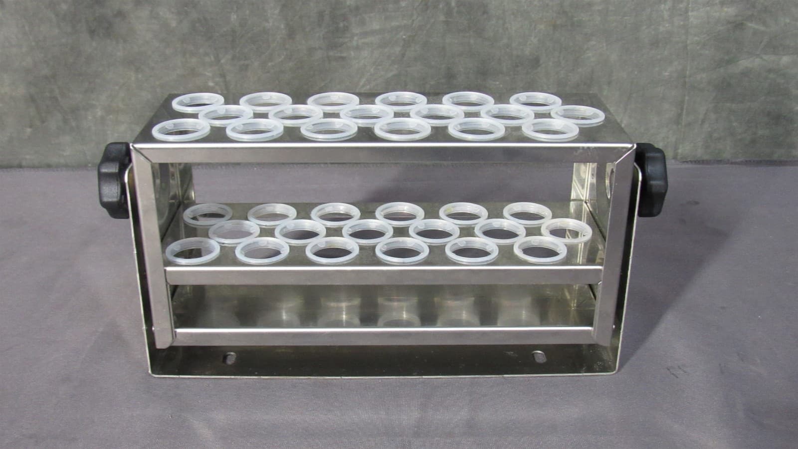 Adjustable Angle 18-Position 18-20mm SS Test Tube Rack for Orbital Shakers