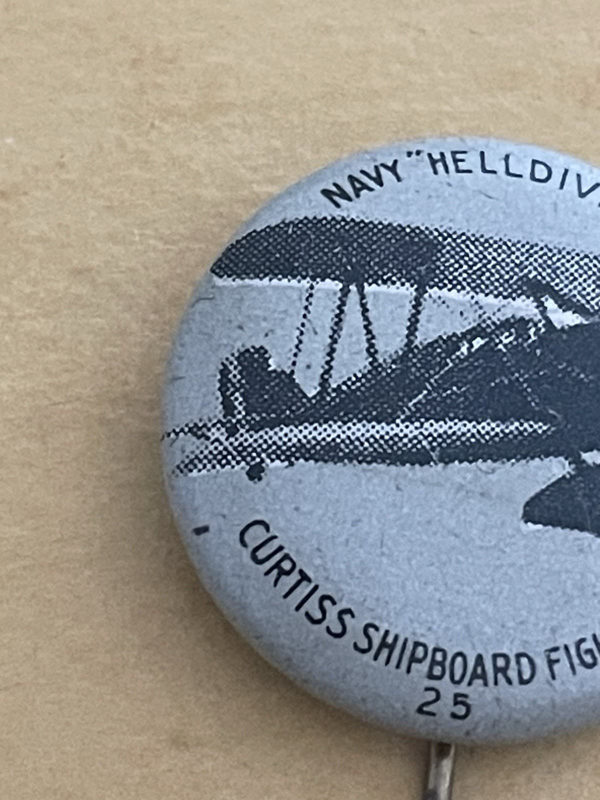 Navy “Helldiver” Pin 1931 Curtiss Shipboard Fighter 25 Greenduck Co. Chicago 2