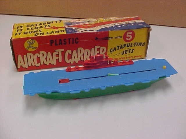 1950S LIDO 8 INCH AIRCRAFT CARRIER NEW WITH BOX