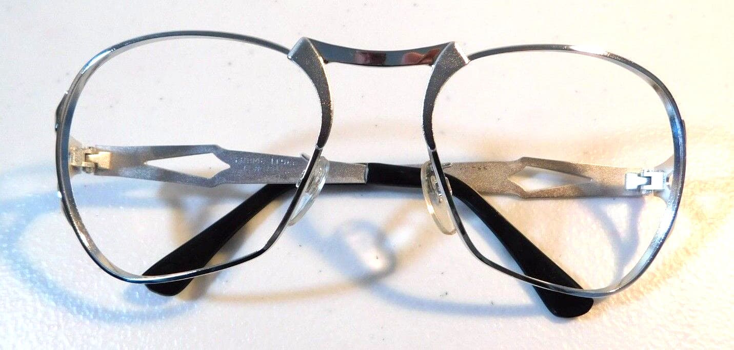 Vintage ELITE OPTICAL E-Jasper Silver 54/22 Eyeglass Frame New Old Stock #B8 2