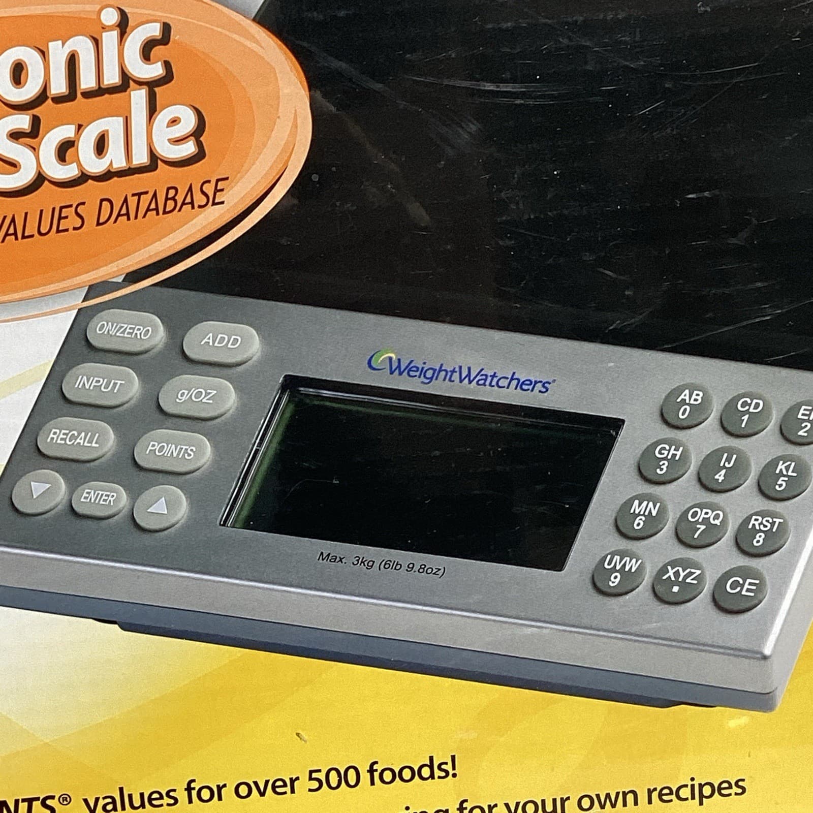 Weight Watchers Electronic Food SCALE w/Points Values Database LARGE DISPLAY NEW 3