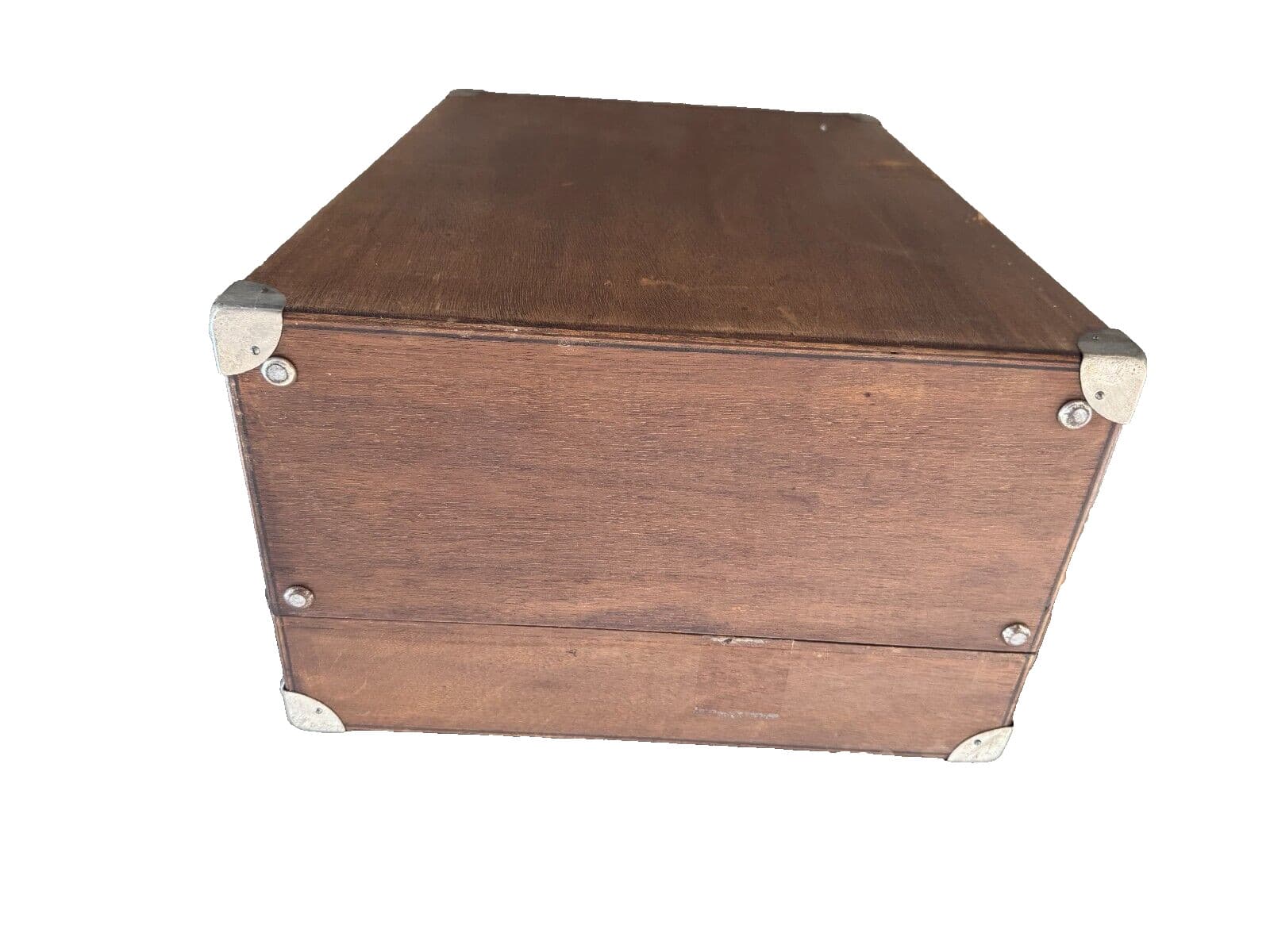 Large wood Vintage German Jewelry Goldsmith Suitcase Chest 4