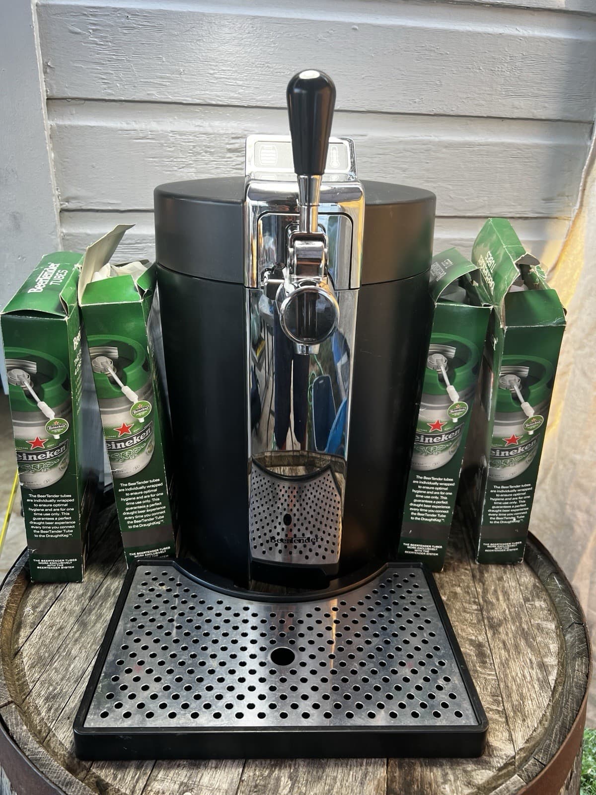 Krups Beertender  VB50 B90 Beer Keg Tap Dispenser Cooler Fridge & 15 New Tubes