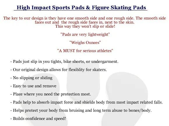 NEW In Package: Waxel Pad for Figure Skaters - LEFT HIP L 1/2" 3