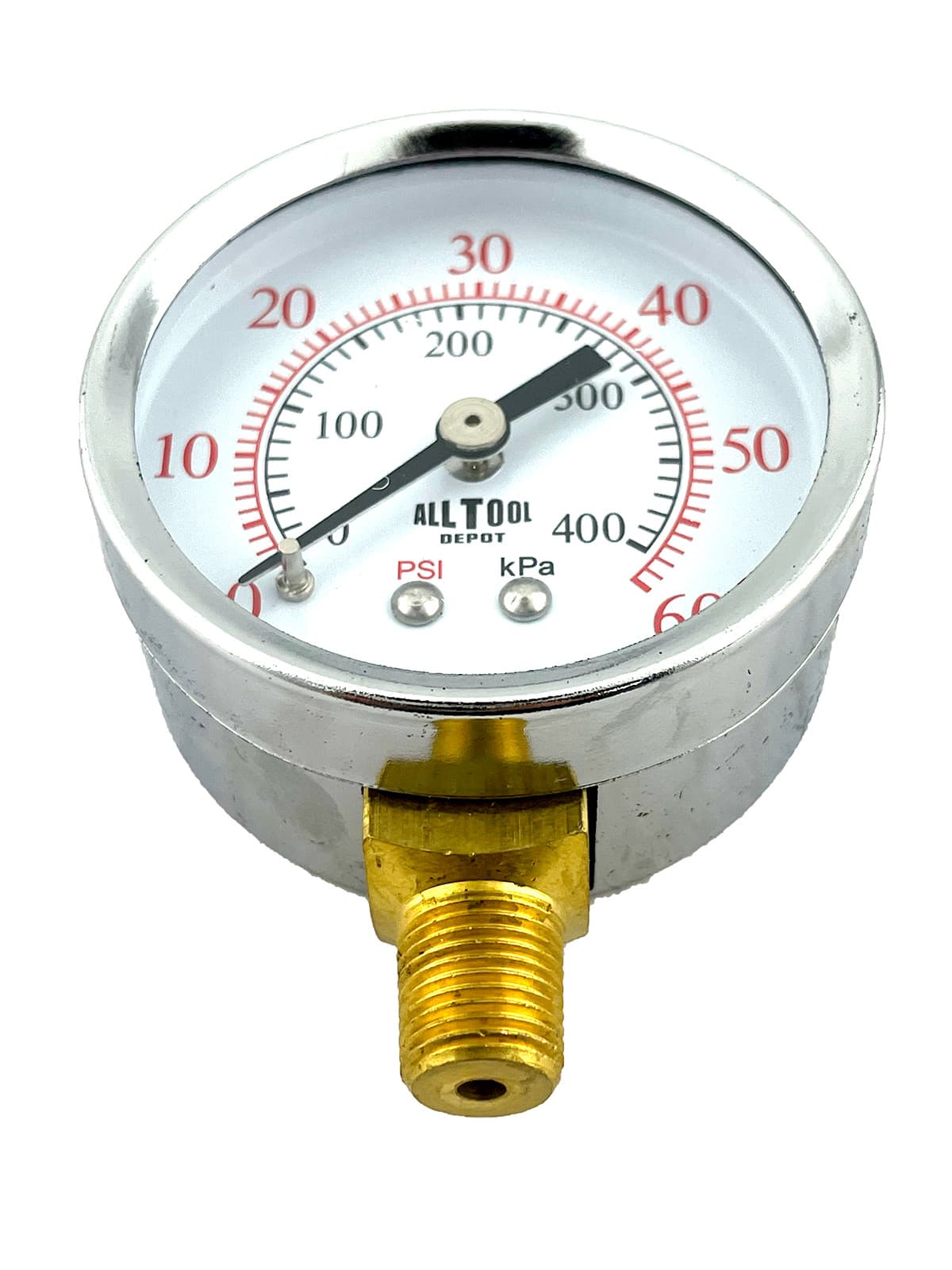 Air Pressure Gauge 2" Dial Side Mount 1/8"NPT - 0 to 60PSI 2