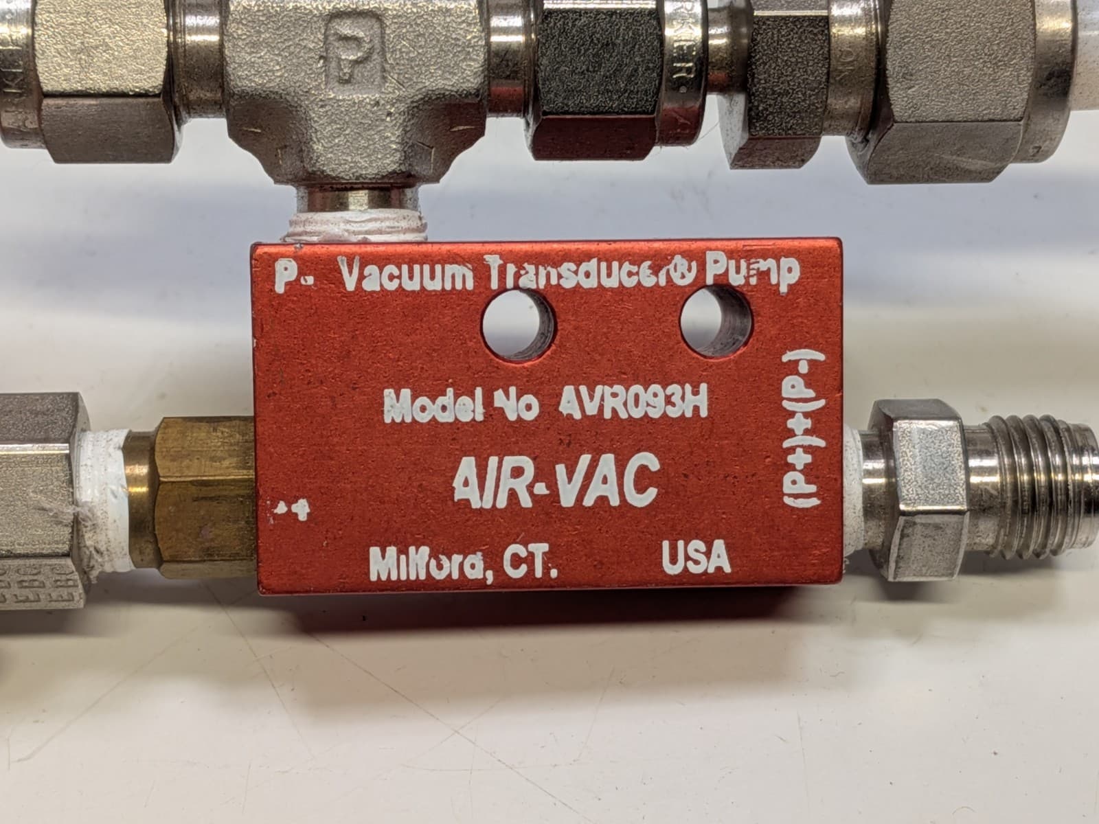AIR-VAC AVR093H Vacuum Transducer Pump with Parker Fittings 2