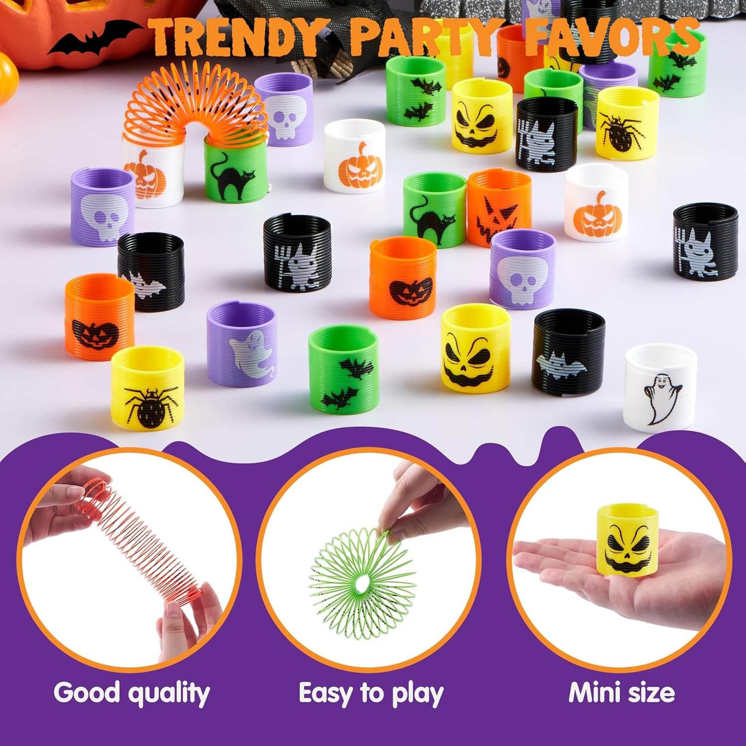 JOYIN 36 PCS Halloween Coil Spring Toys for Kids, Mini Magic Springs for...  3