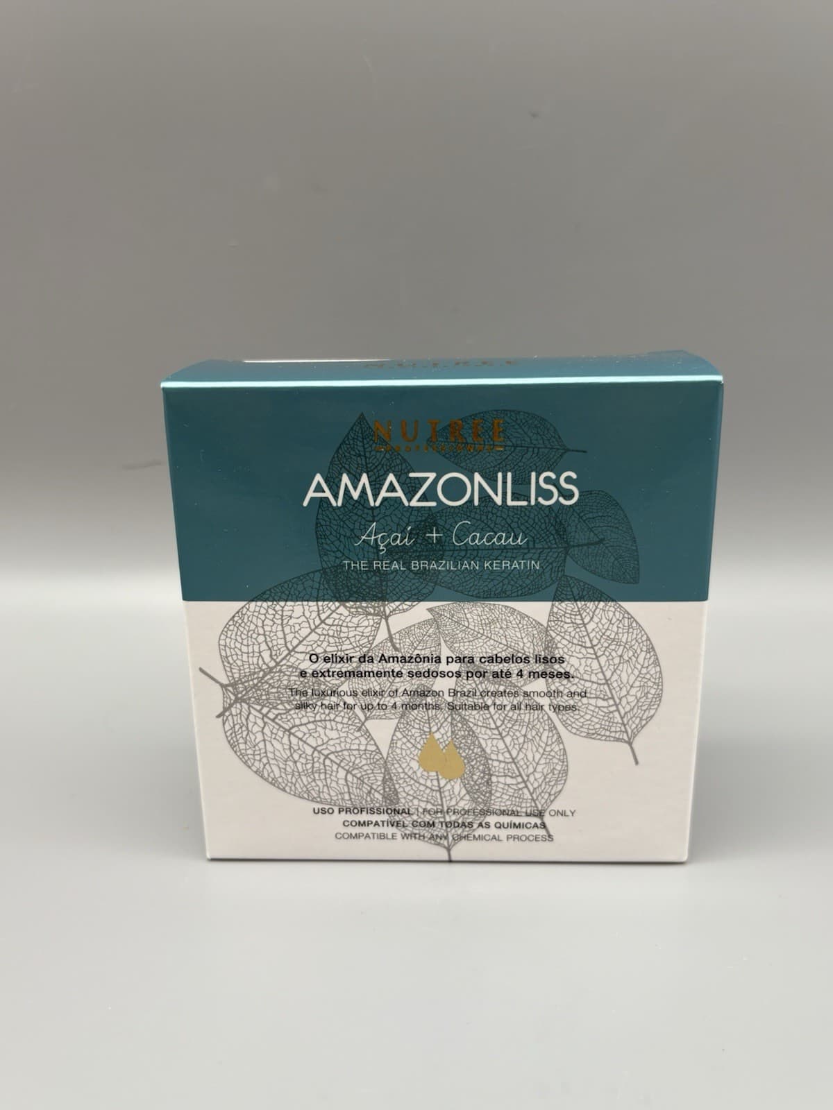 Nutree Amazonliss Keratin Hair Treatment Straightening 2.03 floz 3 Step Kit 3/25