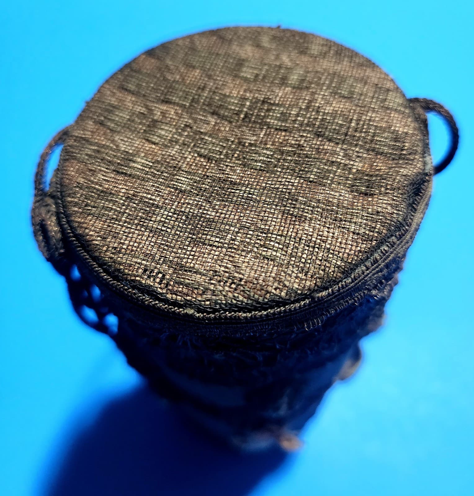 18th Century Antique French Copper Embroidered Needlework Pin Cushion. c. 1770 6