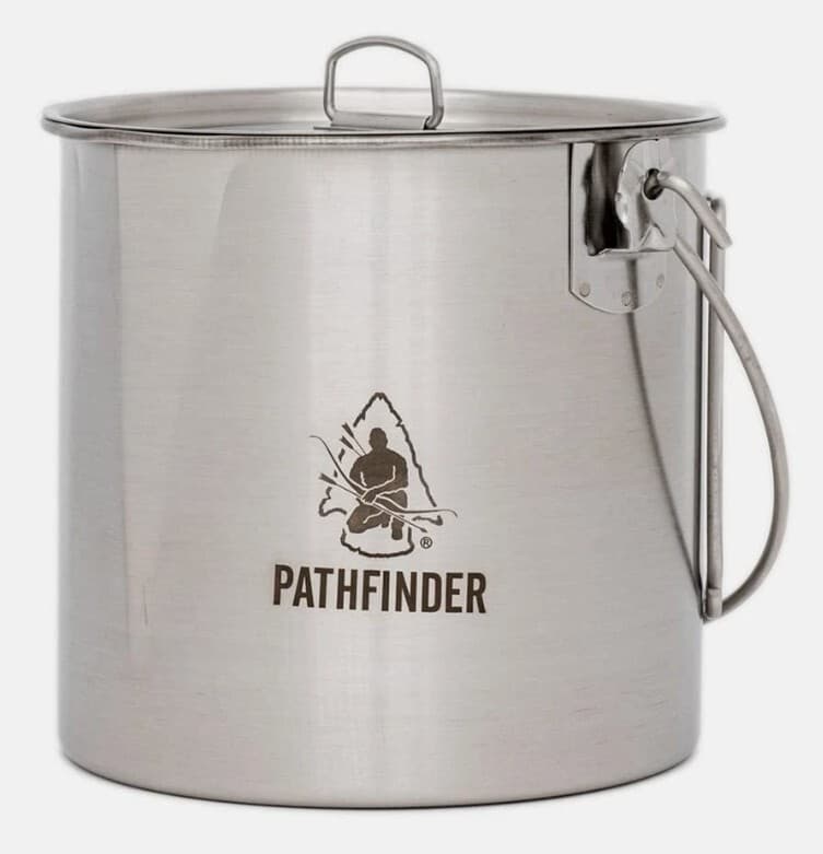 Pathfinder Stainless Steel Bush Pot and Lid Set (64 Ounce) New 2