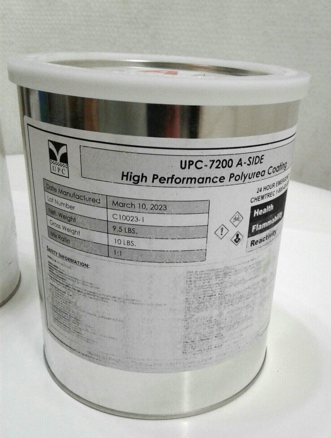 UPC 7200A & 7200B Side Gray Aliphatic UV Stable High Perform Polyurea Coating 3